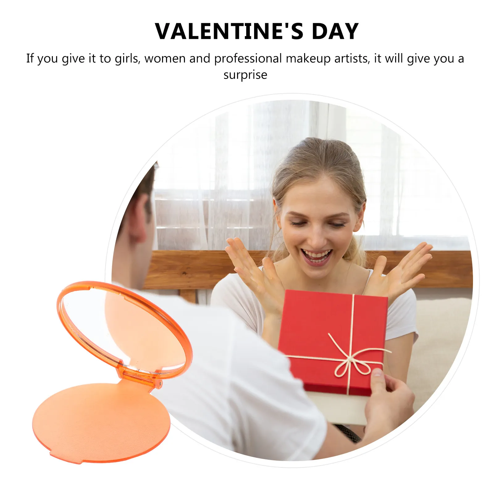 

24 шт. компактных портативных круглых зеркал для макияжа, складные, с прозрачной поверхностью, стильный глянцевый дизайн, идеально подходят для путешествий, дома, в подарок