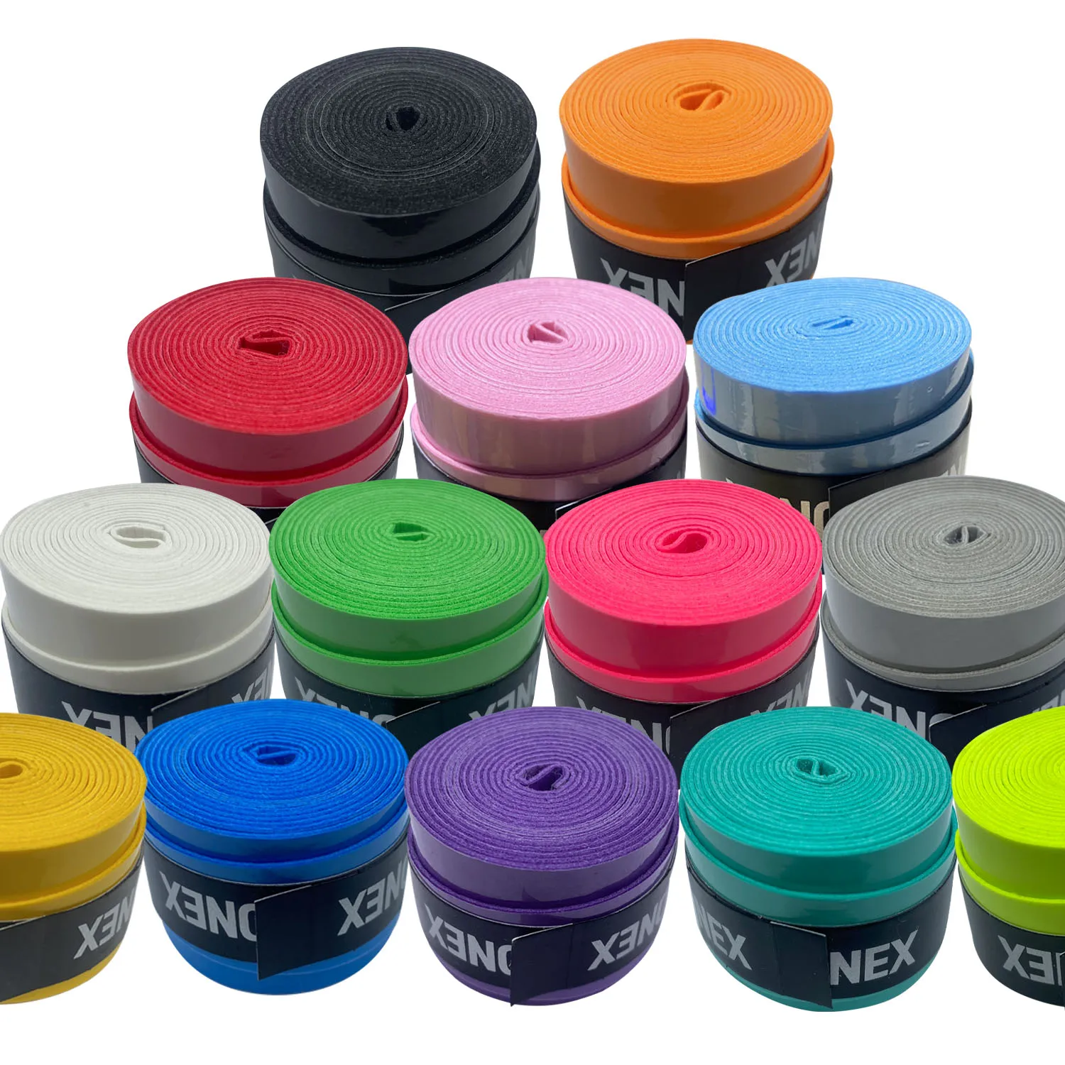30pcs Tennis Grip Tape Sticky Racket Sweat Absorbed Wraps Overgrip Badminton Anti Slip Sweatbands Squash Training Accessory Tape