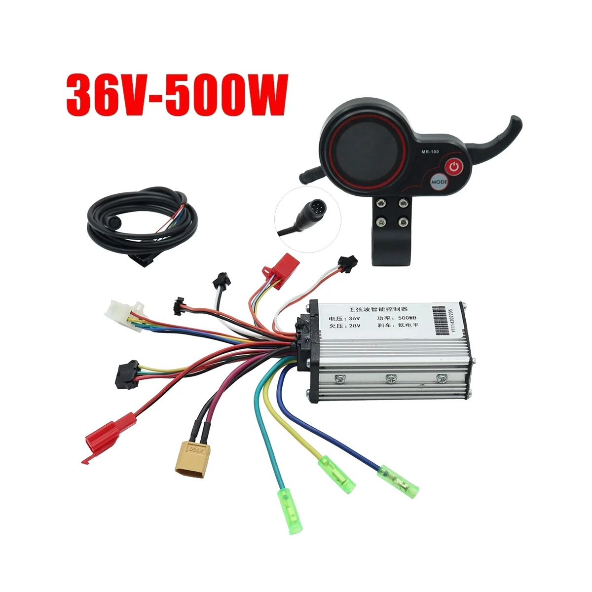 36V 500W Controller+MR-100 LCD Display Dashboard Meter for KUGOO M4 Electric Scooter Accessories