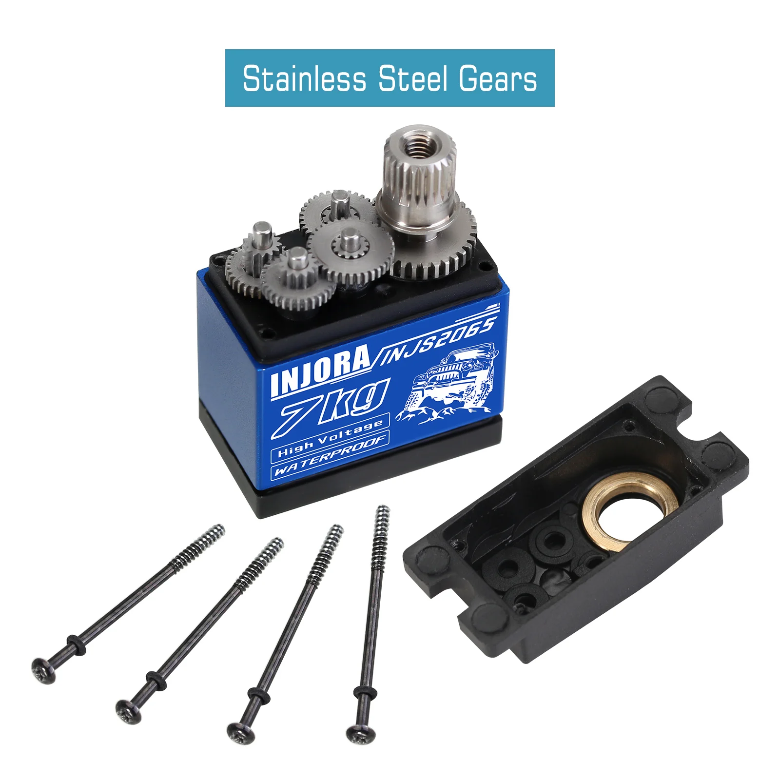 Servo numérique étanche, 20kg 25kg 30kg 35kg 40kg, grand moteur à couple, engrenage métallique Baja, échelle 1/8, voiture sur chenilles RC, accessoires d'hélicop