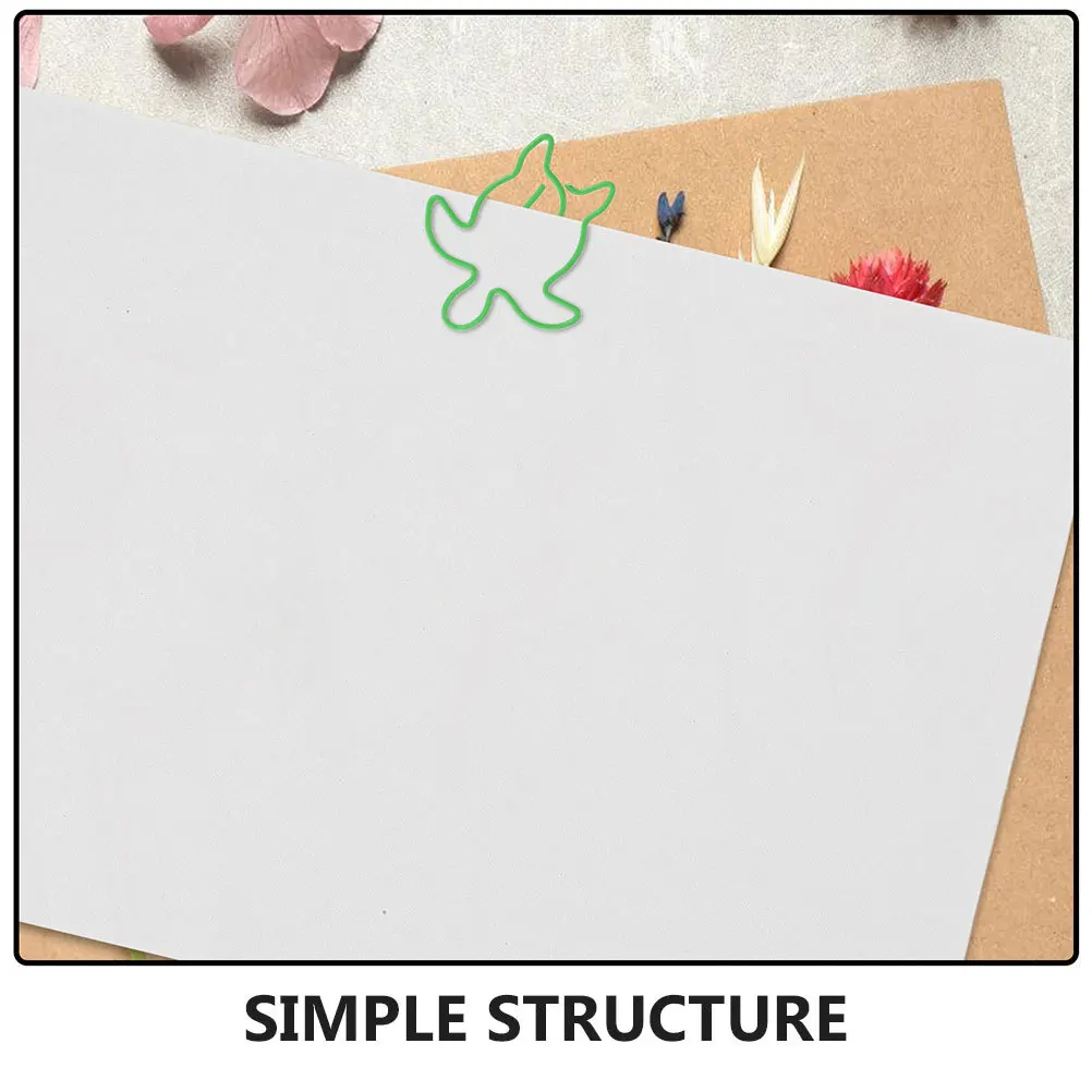 120 Stück Büroklammern mit Meeresschildkröten aus Metall, niedliche Tierform, für Büro, Schule, Akten, Dokumente, Organisatoren, dekorative Büroklammern aus Metall