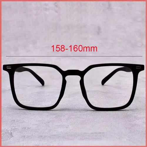 Imagen 2 del producto Montura de gafas ultraligera HD de alta calidad, tamaño grande 160mm TR90, montura de gafas graduadas ópticas cuadradas flexibles para miopía para hombres