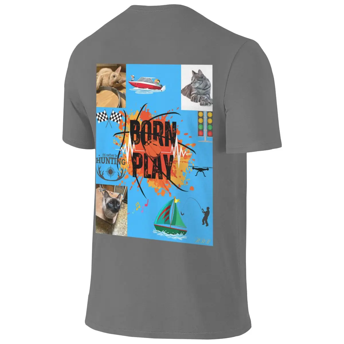 So Many Things In My Life Regular Style Reversible T-shirt Retro Street Fade-Resistant Short Sleeve