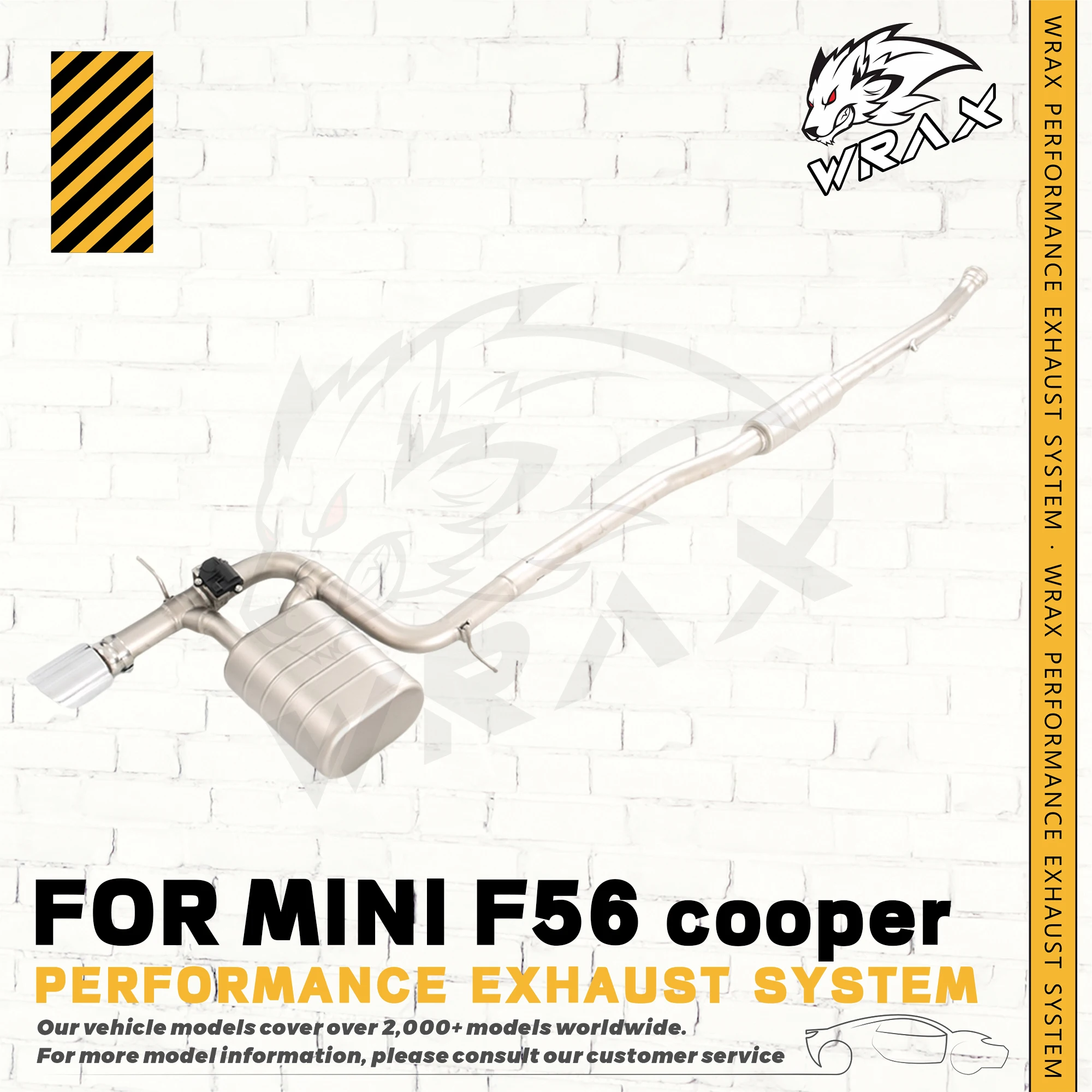 

WRAX sus304 Exhaust For MINI F56 cooper Exhaust Control Valve Systems car accessories Catback Original Replacement