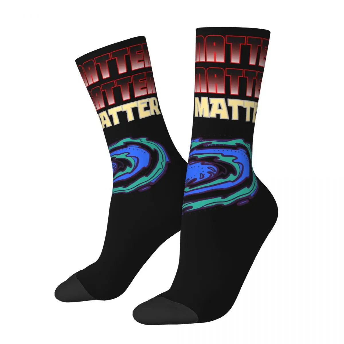 Dark Matter Men's Socks Vintage Harajuku Pearl Jam Street Style Novelty Pattern Crew Sock