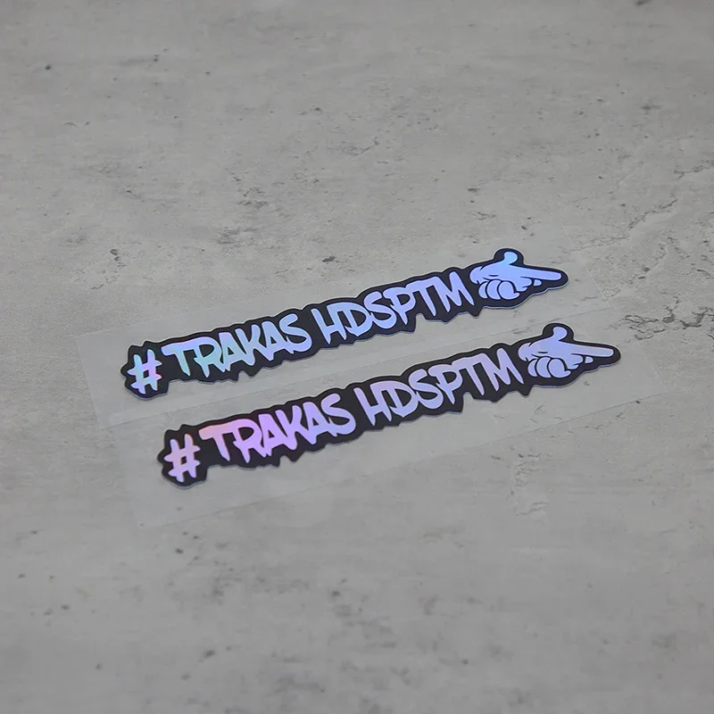 1PC Auto Motorrad " # TRAKAS HDSPTM" Aufkleberset, edgy Hand Gesture Pattern, personalisiertes Auto Moto Außenzubehör