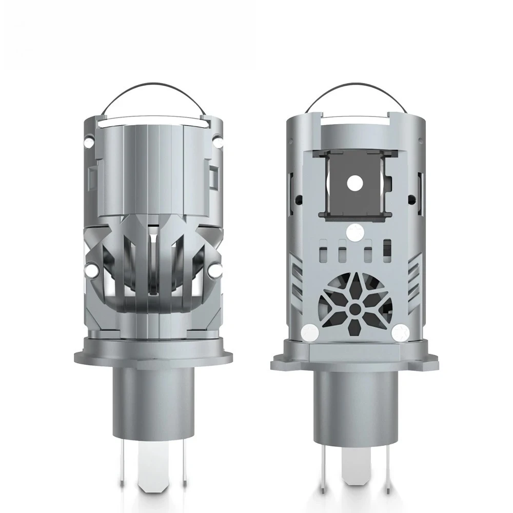 

H4 LED Headlight Projector Lens LED HB2 9003 Auto Lamp Automobile Headlight Hi/Low Beam Light 55W 26000LM Solenoid valve 6000K