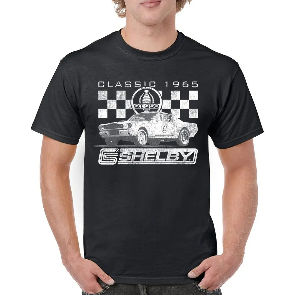 Classic 1965 Shelby GT350 T-shirt Mustang GT Racing Powered by  Men's Tee  Tees High Quality 100%Cotton Short Sleeve