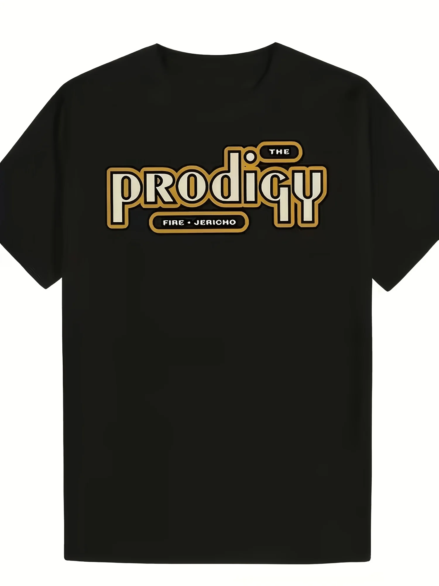 Men's Graphic Tee THE PRODIGY Letter Pattern Comfortable Round Neck Summer Casual Top