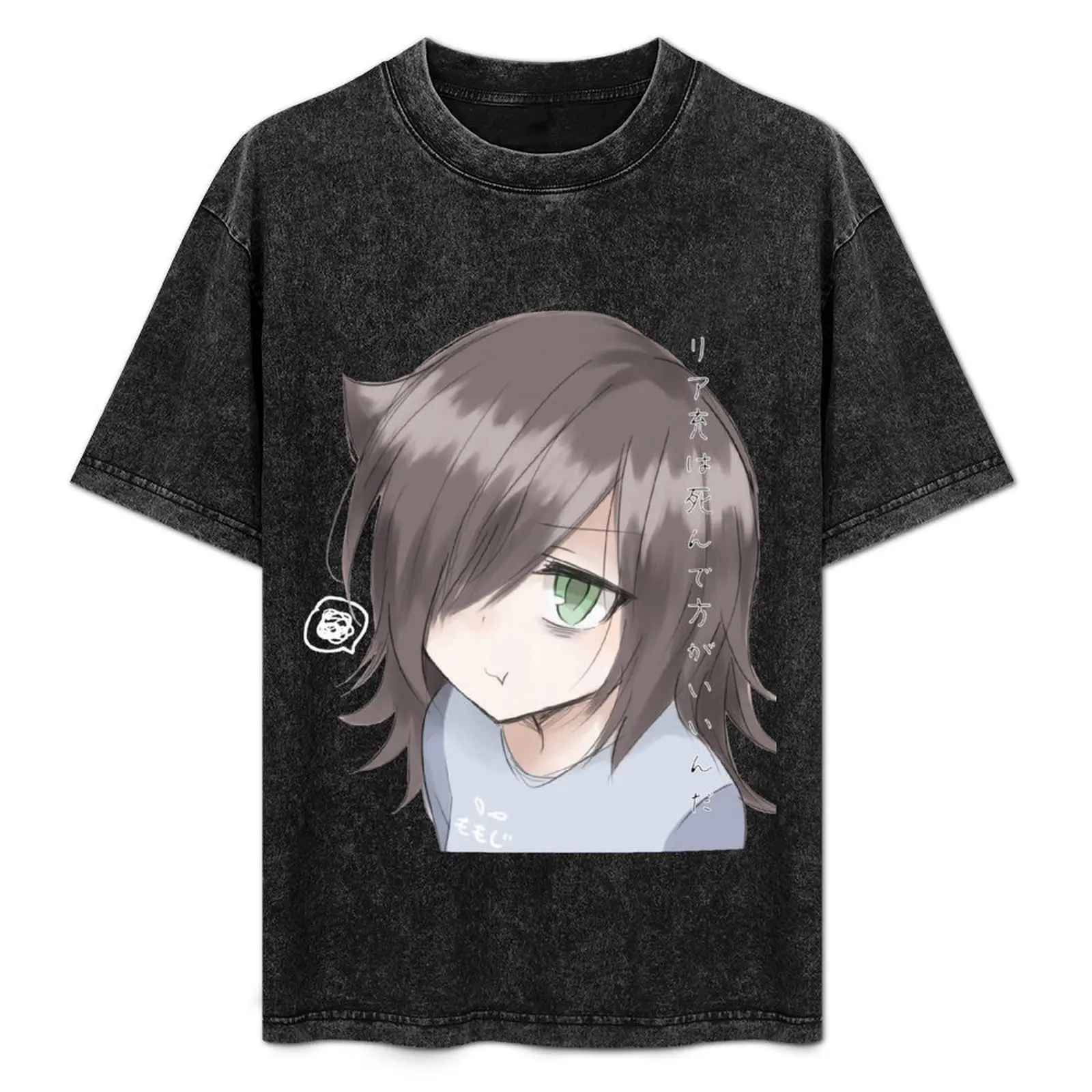 Tomoko Kuroki Normies Should Die T-Shirt Work Wear Simple Tee Shirt