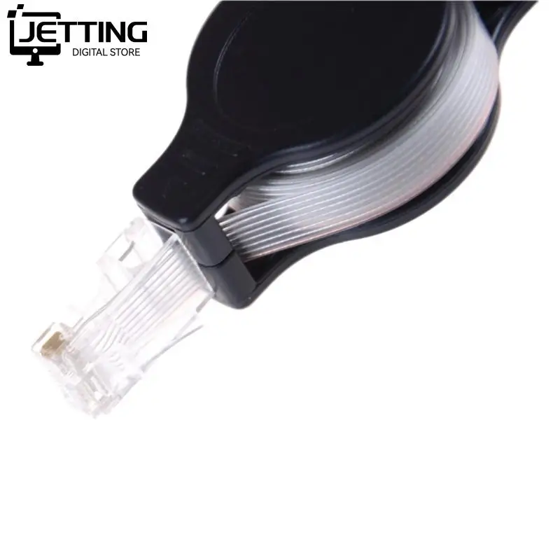 1,5 mt 4.9FT VIDEOKONFERENZ Extensible Retractable RJ45 Internet Ethernet Netzwerk LAN Modem Router Draht Wohnung Ethernet Kabel