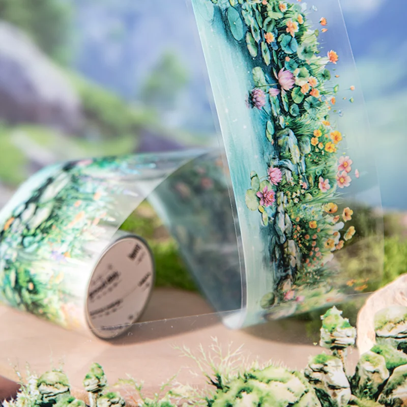 200 cm/rotolo Shell Glow PET Nastro adesivo Manuale fai da te per decorare album, cornici fotografiche, biglietti d'auguri e custodia per telefono