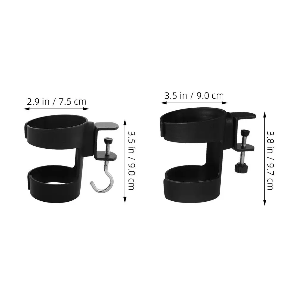 2Pcs Desktop Cup Holder Clamp Edge Mount for Desk Drink Holder Modern Office Workspace Organizer Compatible with Large Mugs