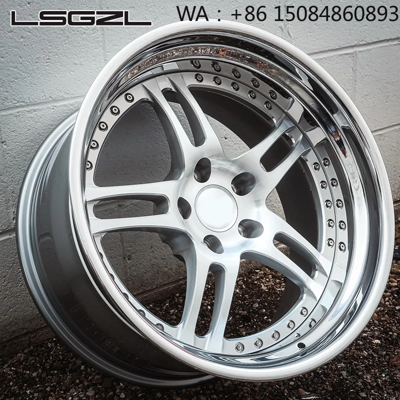 17-18 Inch Deep Concave Rivet Design Alloy Wheel Rims 5x112 5x114.3 Universal Passenger Car Custom Auto Modification Parts
