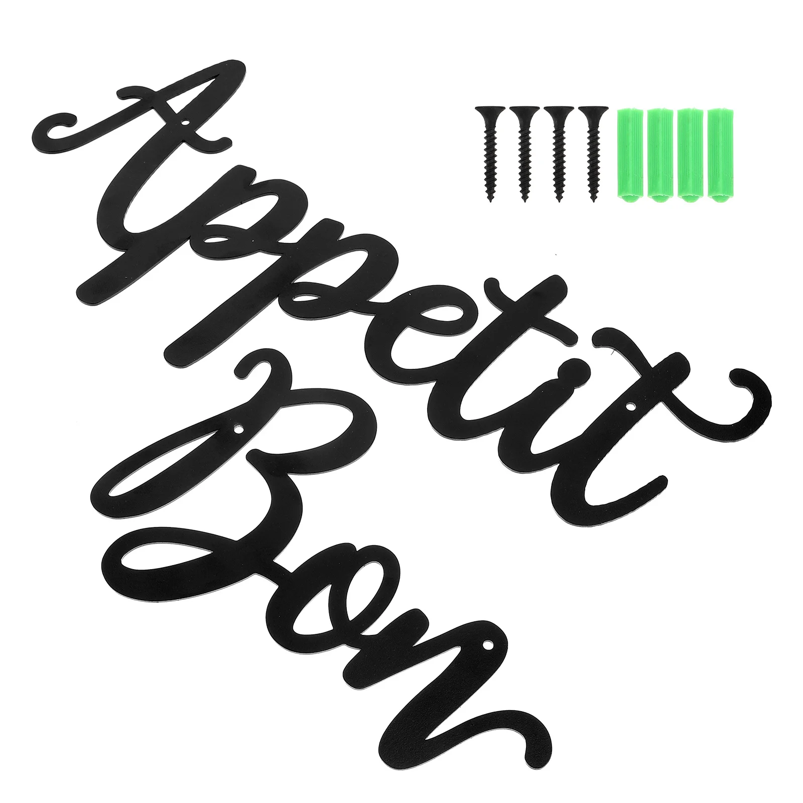 

1Set Iron Art Wall Decor Dining Room Ornament Home Wall Decoration Pendant Chic Adornment Smooth Comfortable Dining Room Decor