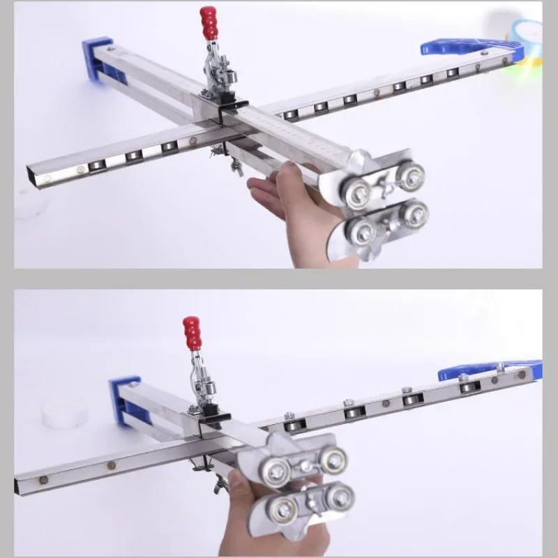 Gypsum board cutting board, manual cutting adjustable tool roller powder free