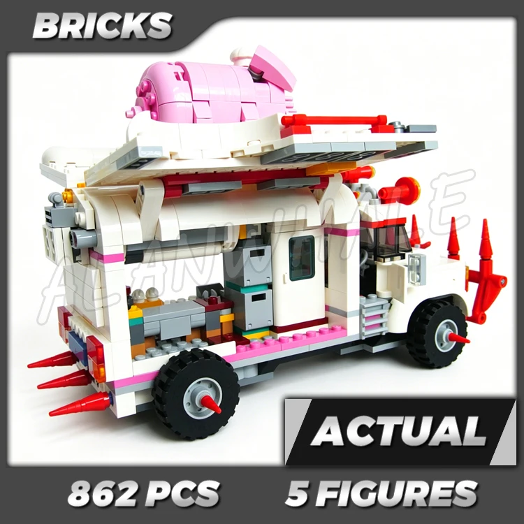 832 piezas Monkie Kid Pigsy's Food Truck, Cocina en Forma de Cerdo, Centro de Comando 11542, Kits de Construcción, Juguetes Compatibles con Ladrillos