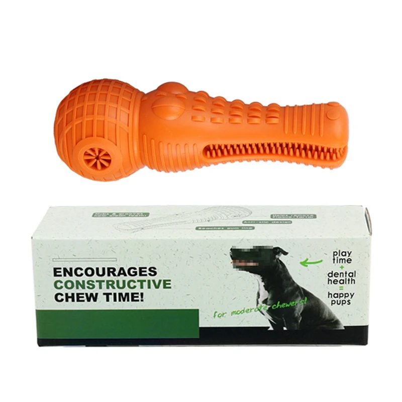 Bâton molaire crocodile pour chien, jouet qui ronge, simulation, brosse à dents, livres vocaux, orange