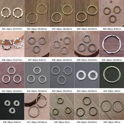 New Arrival Small Circle Charms For Jewelry Making Gifts For Women