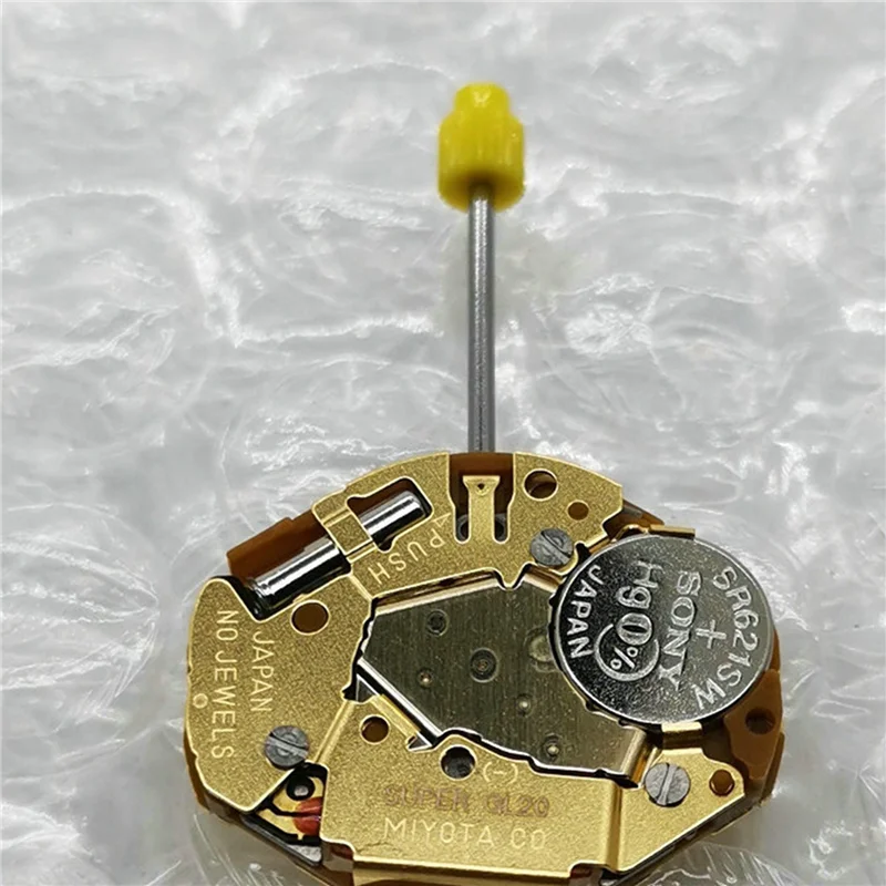 

Кварцевый механизм для часов AX83-5X с регулировкой стержня, но без батареи, для 2-контактных часов для Японии Miyota GL20