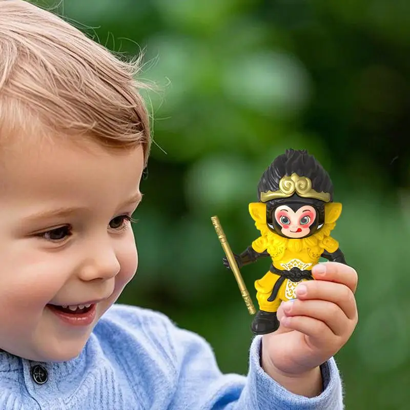 Toy Monkey Face Changing Figures Decorative Funny Monkey Ornament For Desk And Display Cabinet For Kids And Adults Decor