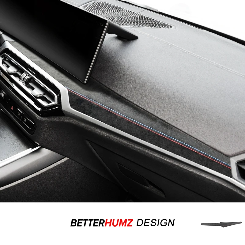 For BMW G20 G23 G28 G42 i3 i4 3 4 Series Made of Alcantara Dashboard Instrument Panel Trim Sticker Car Interior Tuning Accessory