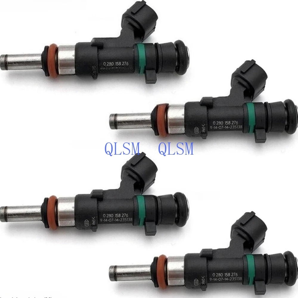 

4-Pack Fuel Injector Nozzle 0280158276 16600-3AC0A For NISSAN March Versa premium car accessories