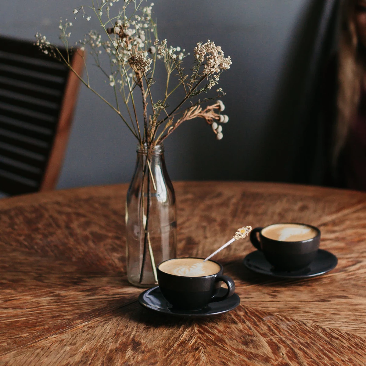 

flower coffee spoons kitchen spoon stirring spoons dessert scoops