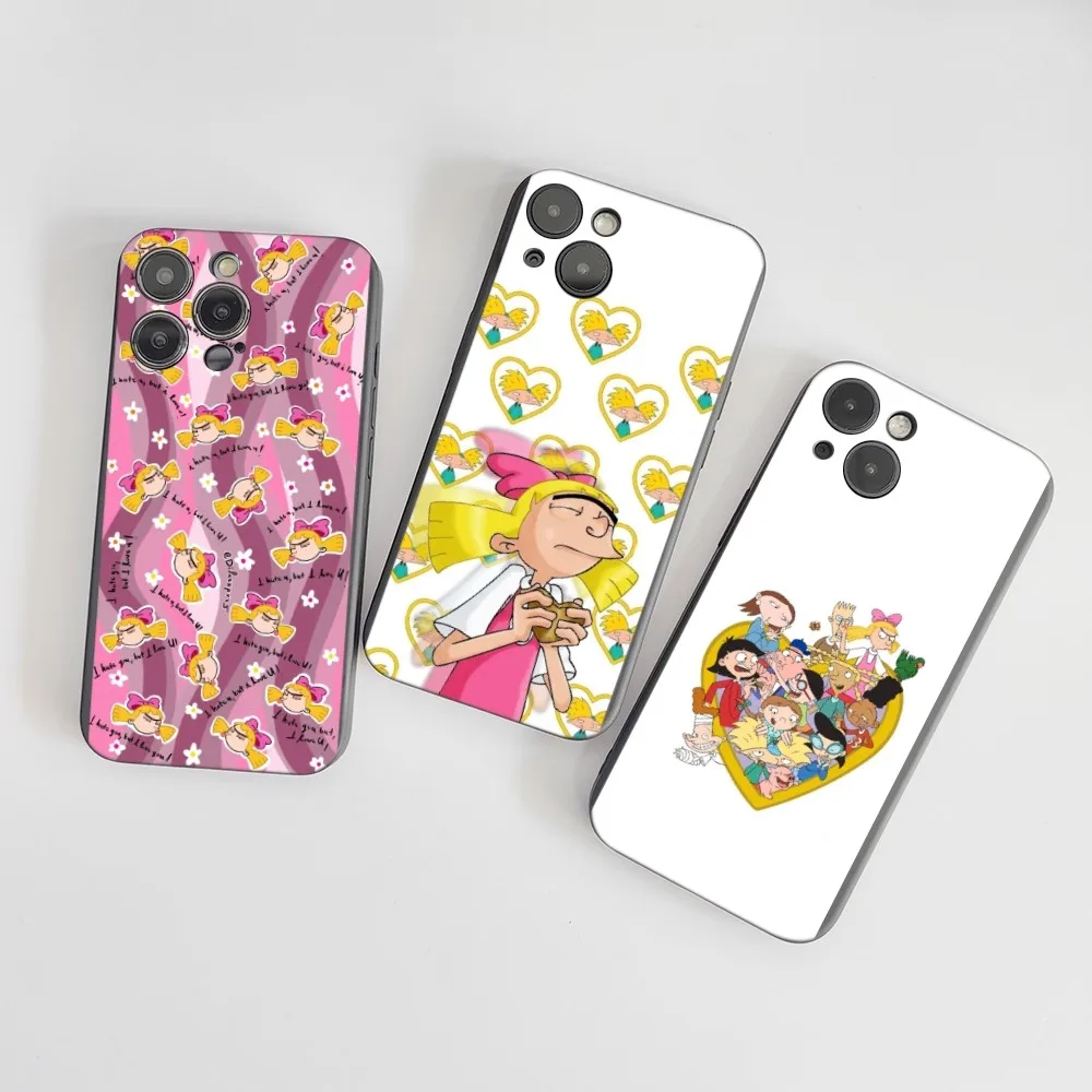 1 قطعة Hey Arnolds جراب هاتف سيليكون لينة آيفون 16 15 14 13 12 11 X XR Plus Pro Max Plus #2