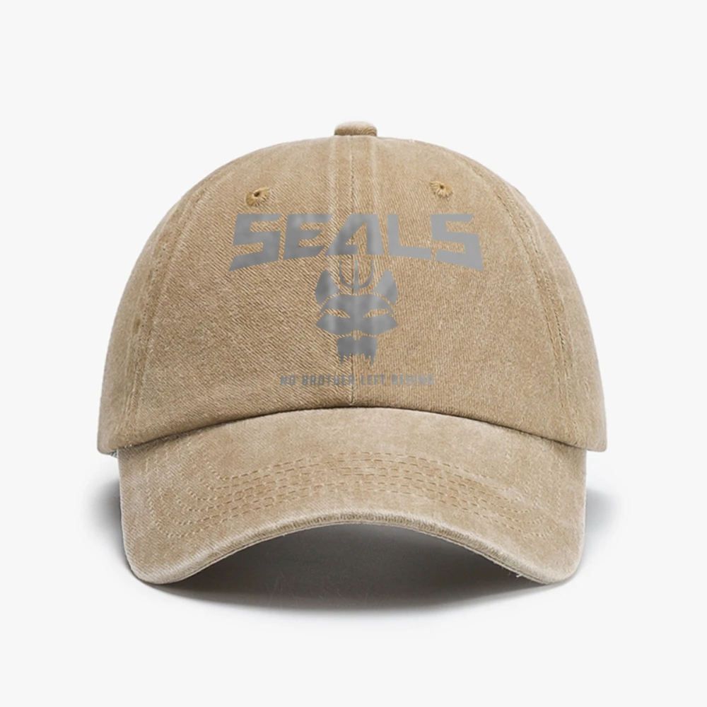 

Navy Seals Bravo cap Washed Distressed Denim baseball caps Team Devgru Special Forces Elite Soldiers Dad hat Adjustable hats