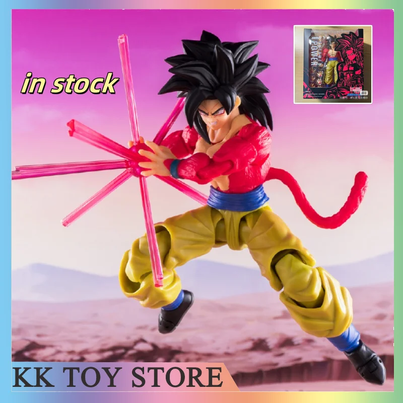 In stock Action Figures Dragon Ball Figure Demoniacal Fit Son Goku SHF SSJ4 Super Saiyan 4 Untamed Power Model Collection Toys