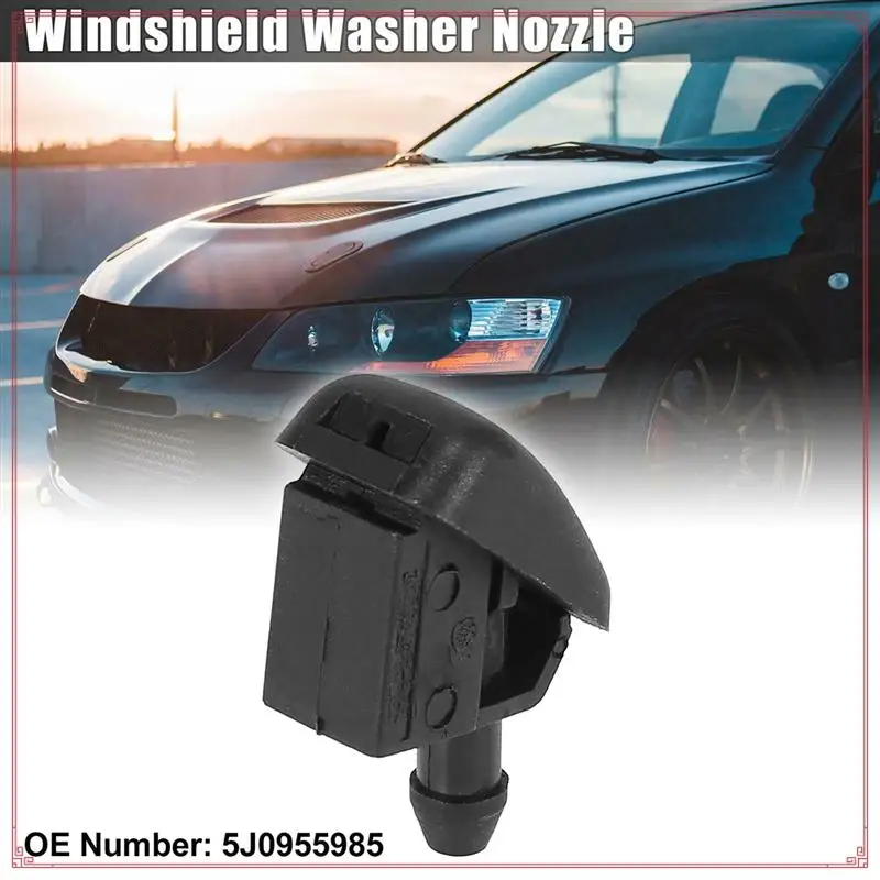

NEW Windshield Windscreen Washer Nozzle Jet 5J0955985 For -VW Polo 6N Skoda Fabia Octavia Roomster 1996-2015 Not Heated