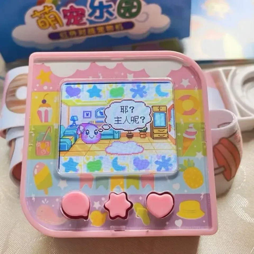 New Tamagotchi Original Sugar Cube Electronic Pet Machine Game Console Chinese Color Screen Children Pet Development Toy Gifts