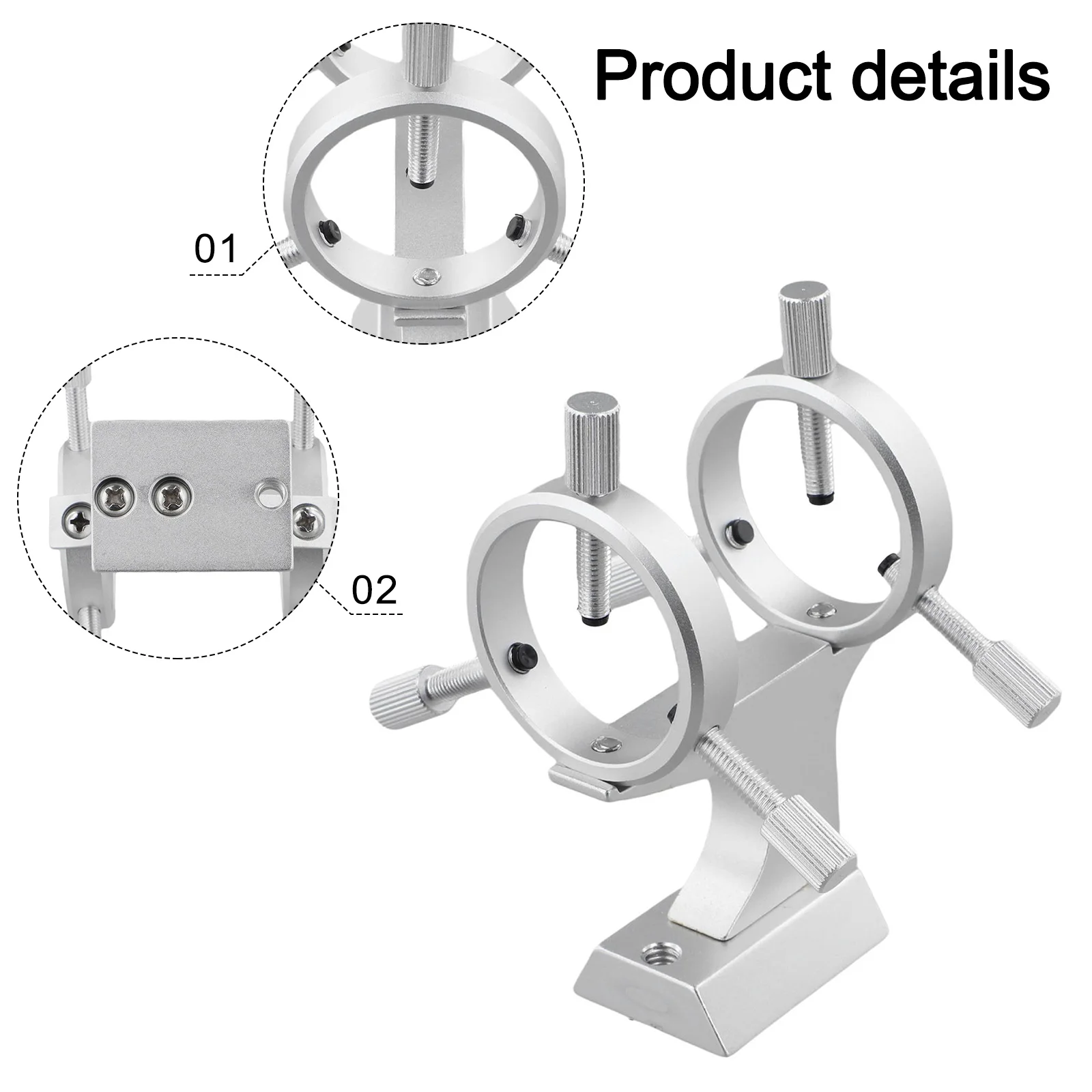 Adjustable Finderscope Finderscope Mount Aluminum Alloy Material Anti-skid Protective Pad Easy Installation For Finderscope