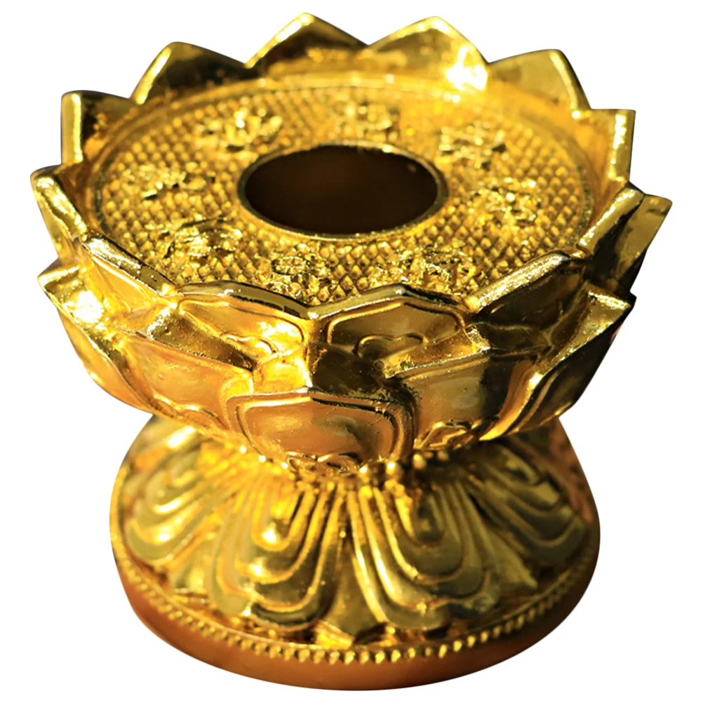 Prayer Wheel Lotus Base Eight Auspicious Hand-operated (gold Base) Stable Crank