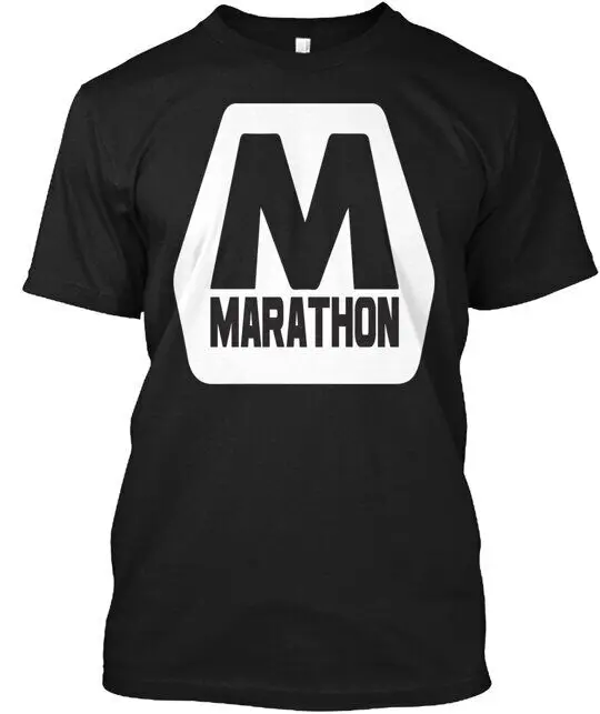 Marathon T-Shirt Made in the USA Size S to 5XL High Quality 100%Cotton Short Sleeve