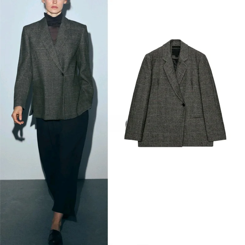 

Новый зимний женский повседневный костюм Long Sve Jaet свободного кроя с декорированным воротником из полиэстера и волокна Busin