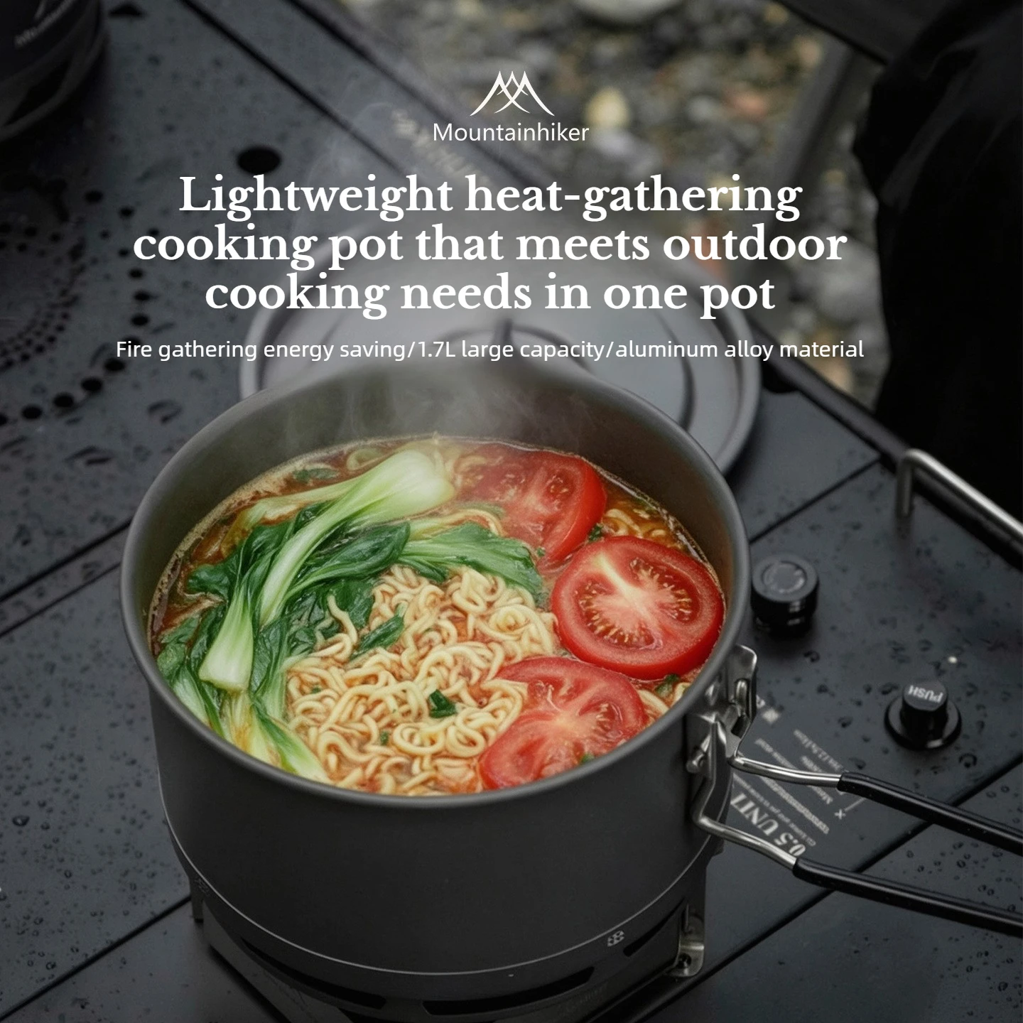 Outdoor Camping Dining Set - Outdoor Camping Pot 1.7L Cookware Outdoor