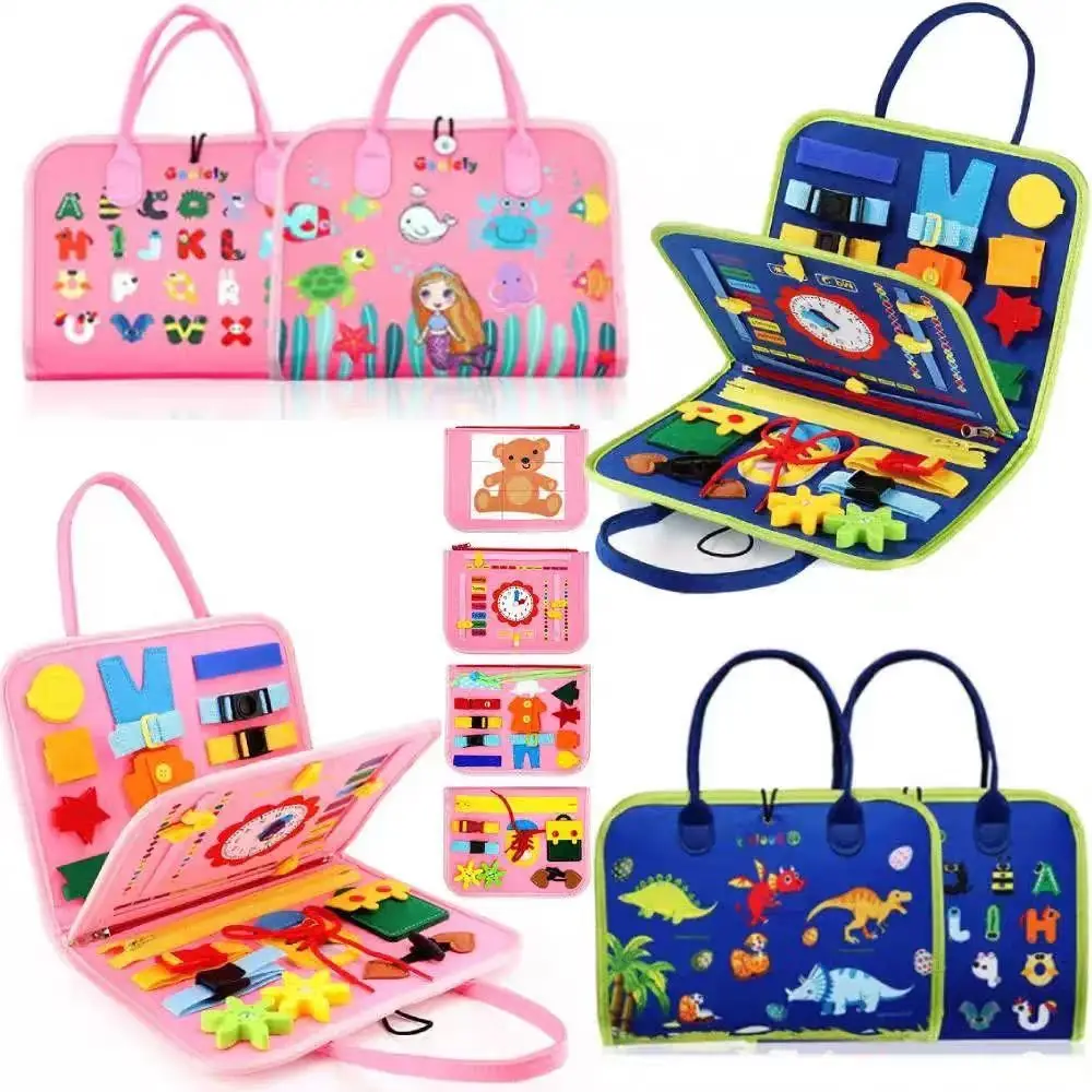 1Pcs Durable Sensory Activity Learning Board Felt Table Game Montessori Educational Versatile Recognition For Toddlers