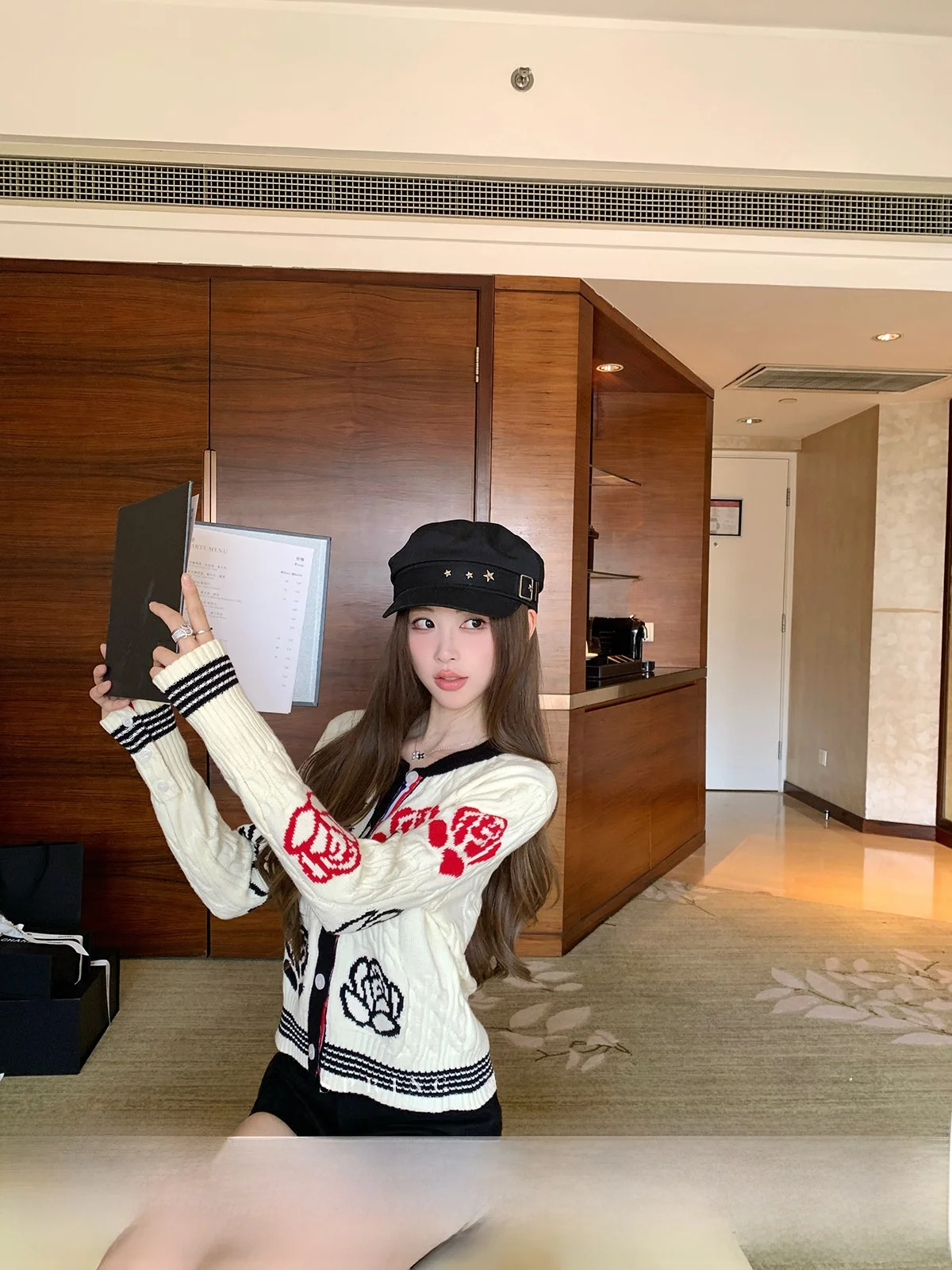 

Женский вязаный свитер YOLI с круглым вырезом, свободного кроя, удобный зимний кардиган, универсальный повседневный, с длинными рукавами