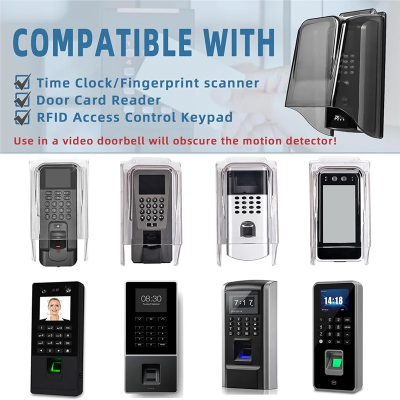 A003 Plastic Lengthen Doorbell Rain Cover, Doorbell Waterproof Cover Weatherproof Protector Doorbell Attachment