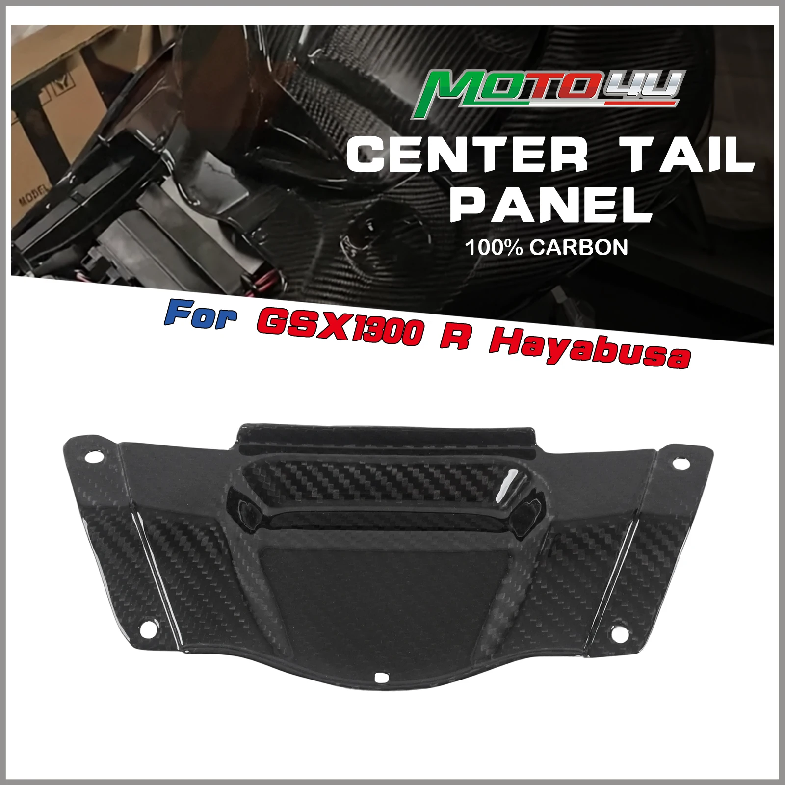 

Для Suzuki GSXR1300 GSX1300 R Hayabusa 2021-2026 центральная хвостовая панель из углеродного волокна, центральная задняя средняя панель мотоцикла