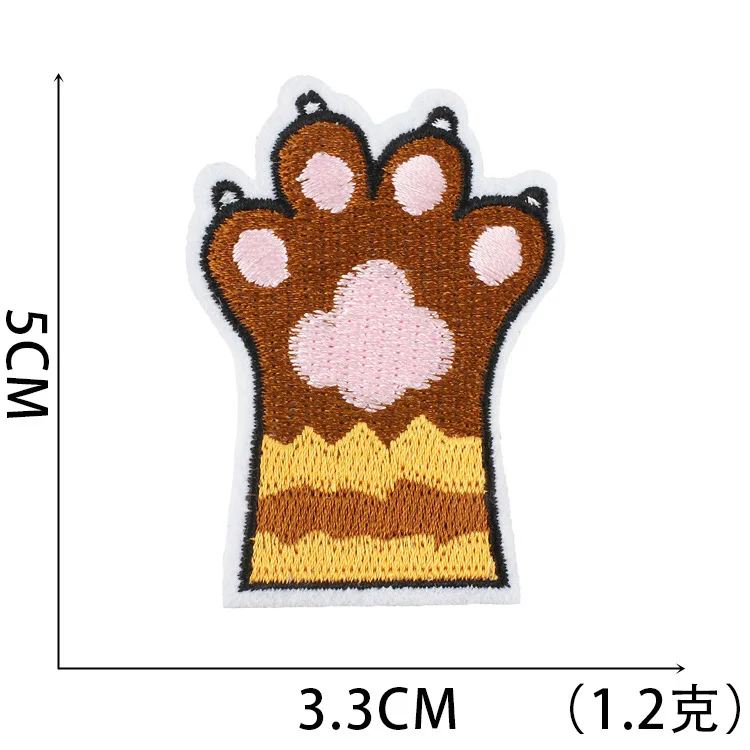 Iron-on Embroidery Patch Embroidered Cats Clothing Cute Patches Halloween Iron-on Stickers for Clothes Cat Patch Funny Transfers