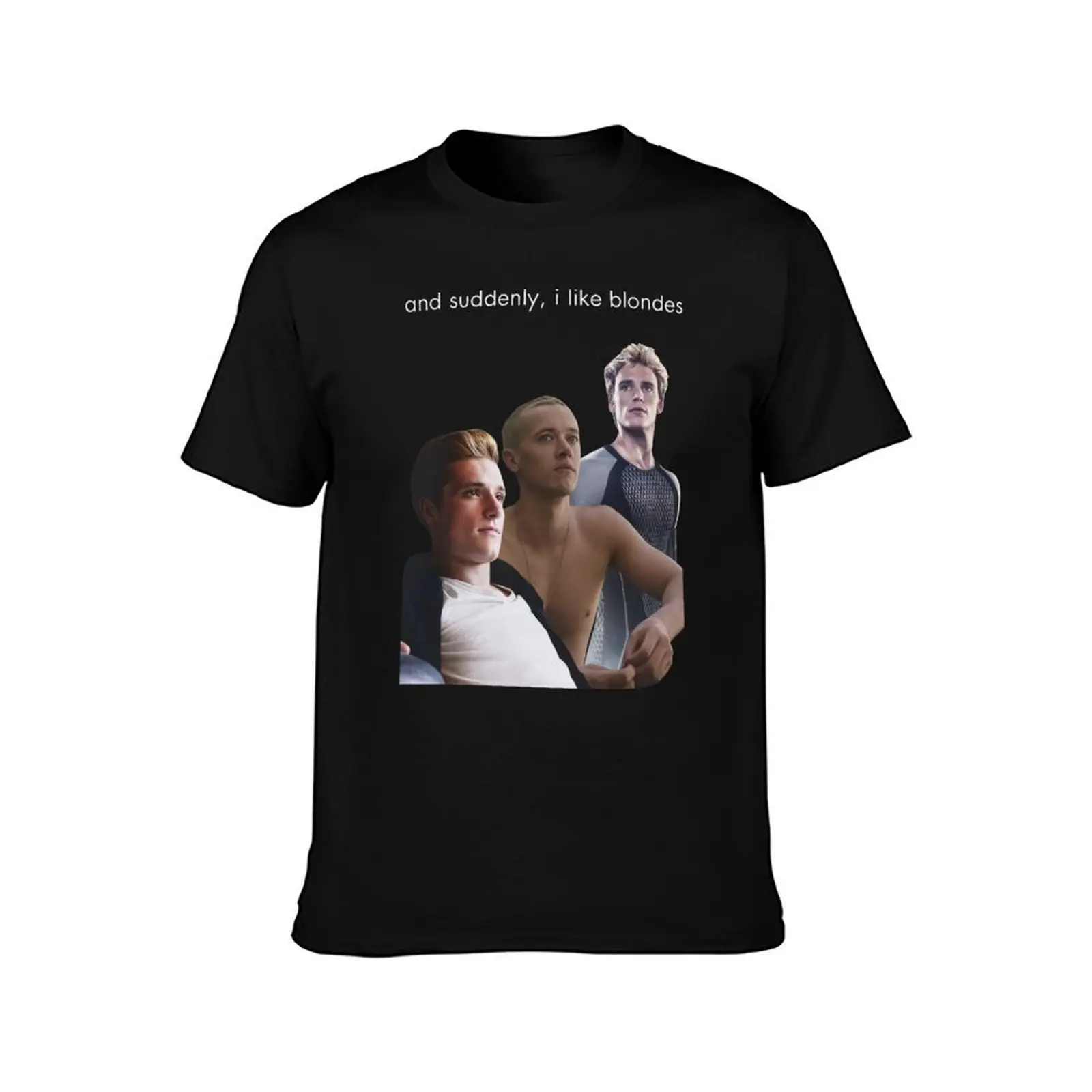 Tom Blyth And Josh Hutcherson T-Shirt, Summer Casual Cotton Tee, Oversized Streetwear Tops, Vintage Graphic Print, 100% Cotton