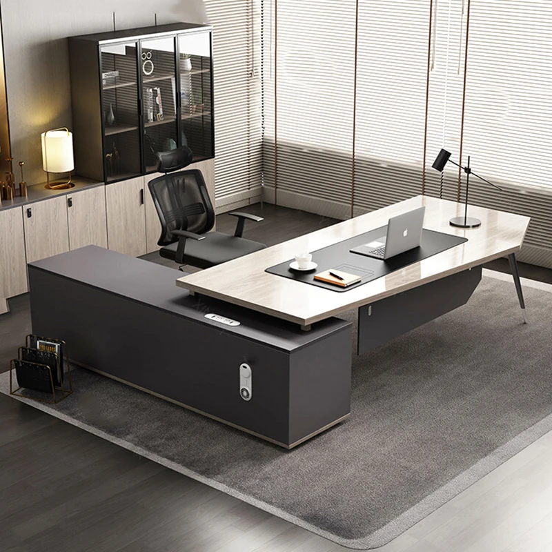 

Conference Corner Office Desk Setup Storage Luxury European Computer Desks Long Modern Mesa De Computador Theater Furnitures