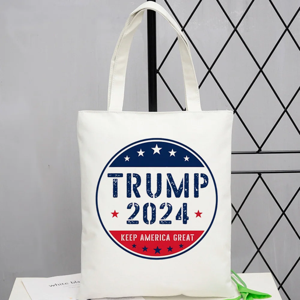 Trump shopping bag shopping canvas bolsas de tela shopper cotton jute bag bag jute shoping cabas