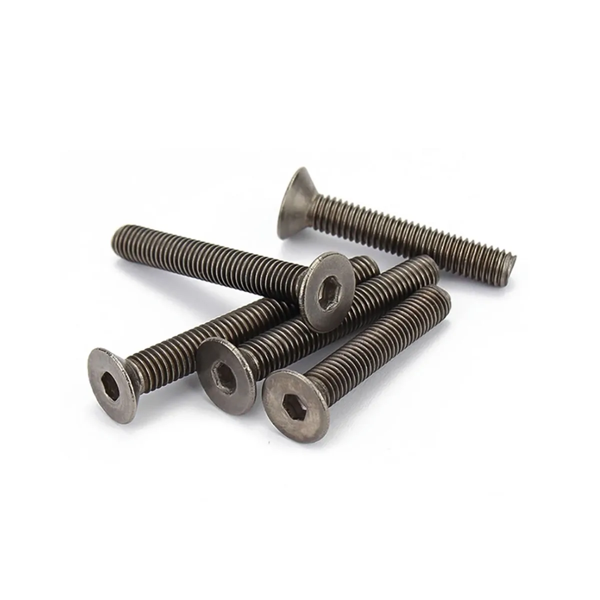 Pure Titanium Countersunk Head Hexagonal Bolt/Flat Head Screw M3M4M5M6