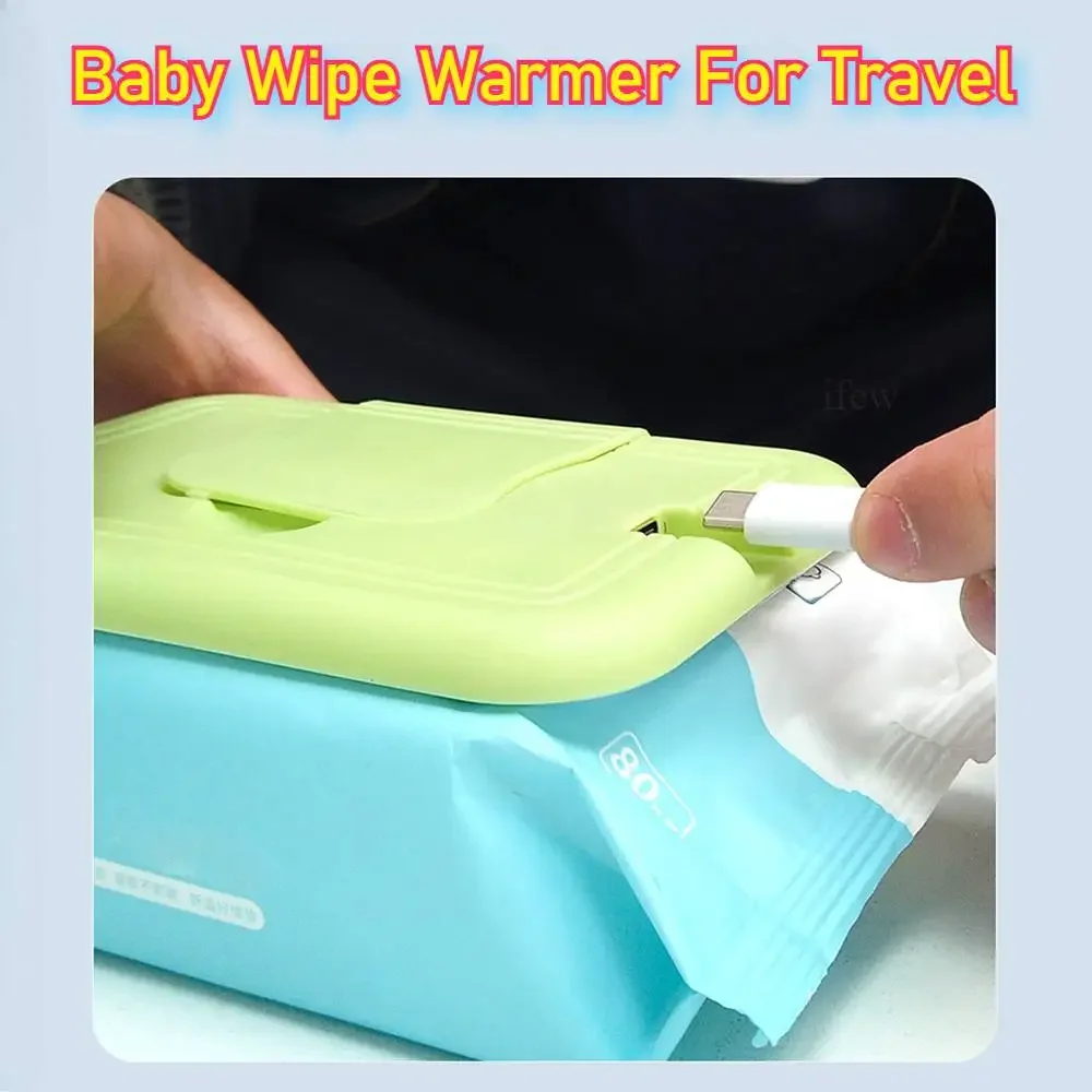 Wipe Warmer Heater Heating Kit Portable Baby Wet Wipes Warmer Heater USB Powered Perfect for Traveling Baby Portable Wipe Warmer