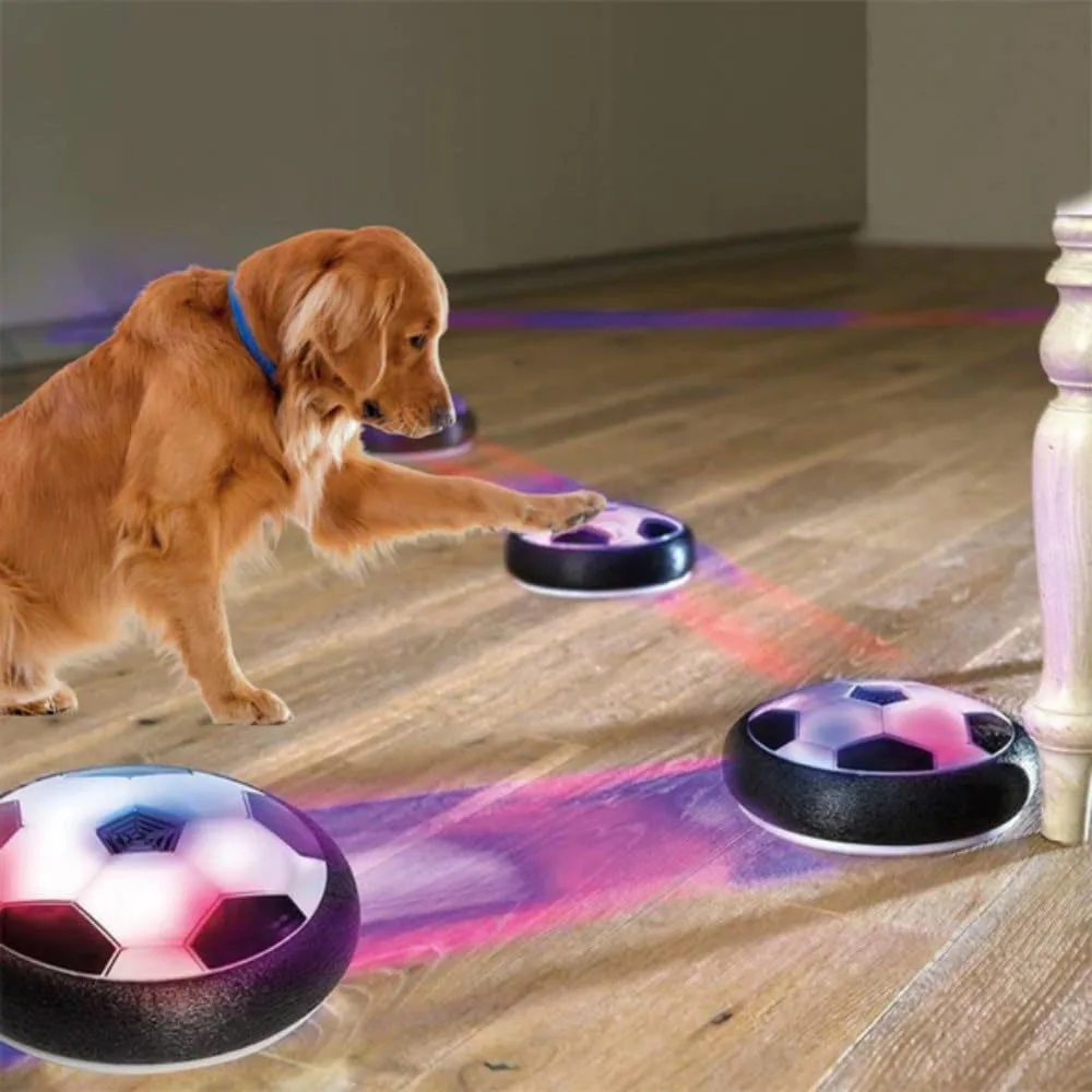 Active Gliding Disc With Cool Lighting Effects Interactive Gliding Disc Dog Toy Motion Activated Automatic Gliding Toys for Pets