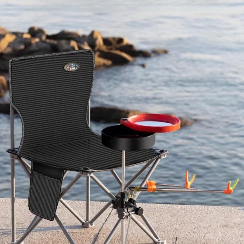 Black Foldable Beach Chairs Portable Comfy Fishing Adult Beach Chairs Travel Outdoor Tumbonas Plegables Garden Furniture
